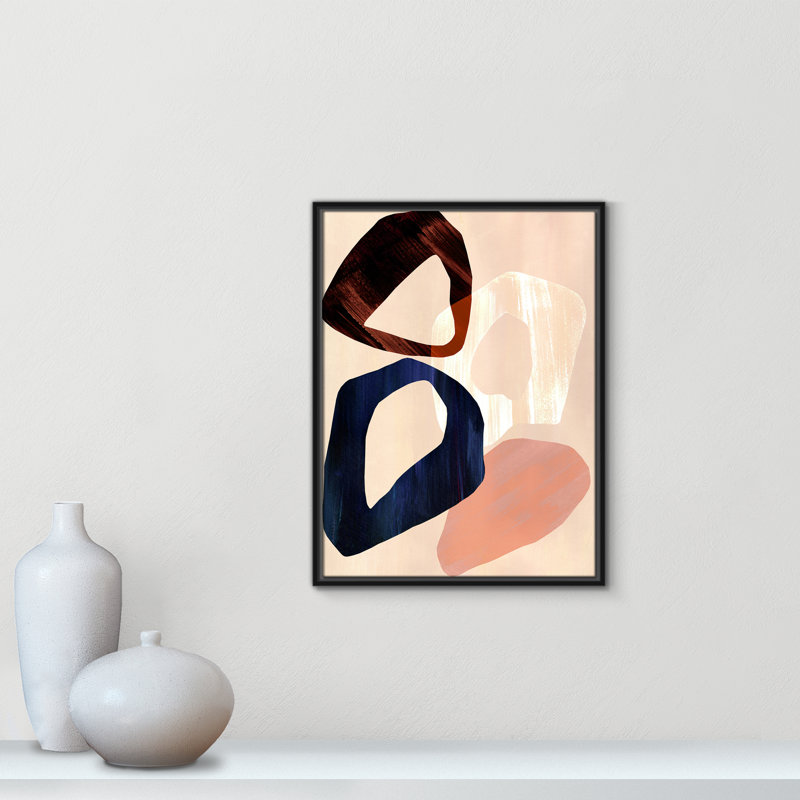 Loop III Print by Violets Print House, Framed Canvas, Black Floater, 19.5'' W x 25.5'' H