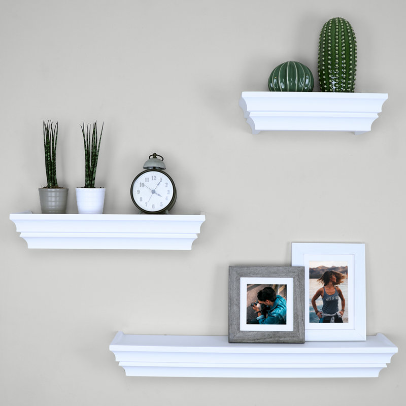 Ensemble de tablettes flottantes 3 pièces Victoria, White