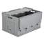 Montez-le! Caisse de rangement pliable en plastique, contenant de distribution pliable avec couvercle attaché