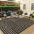8x10 Large Easy Jute Rug Non-Slip Indoor Outdoor Machine Washable Rug, Stain-Resistant Striped Accent Carpet Geometric Foldable Floor Cover-676948599-676948596