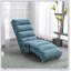 Chaise longue de massage en lin d'intérieur avec télécommande, longue chaise longue électrique ergonomique pour une détente et un confort ultimes-1270670068