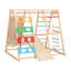 Ensemble de jeu d'extérieur en bois 9-en-1 Tallulah avec barres à singes, balançoire, échelle et filet d'escalade pour enfants