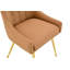 Chaise de salle à manger rembourrée en cuir moderne avec dossier capitonné à losanges - sièges confortables et élégants pour la salle à manger, le bureau et le café (ensemble de 2) (seulement une chaise)-528667145-528667151-528667377