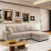 Alden 100'' Upholstered L shape Sectional with Convertible Chaise