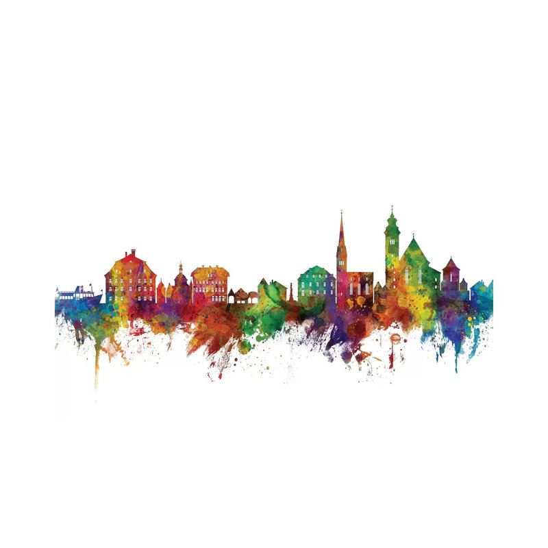Hallstatt, Austria Skyline by Michael Tompsett - Wrapped Canvas Gallery-Wrapped Canvas Giclée