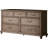 Herolind 7 Drawer Dresser with Mirror
