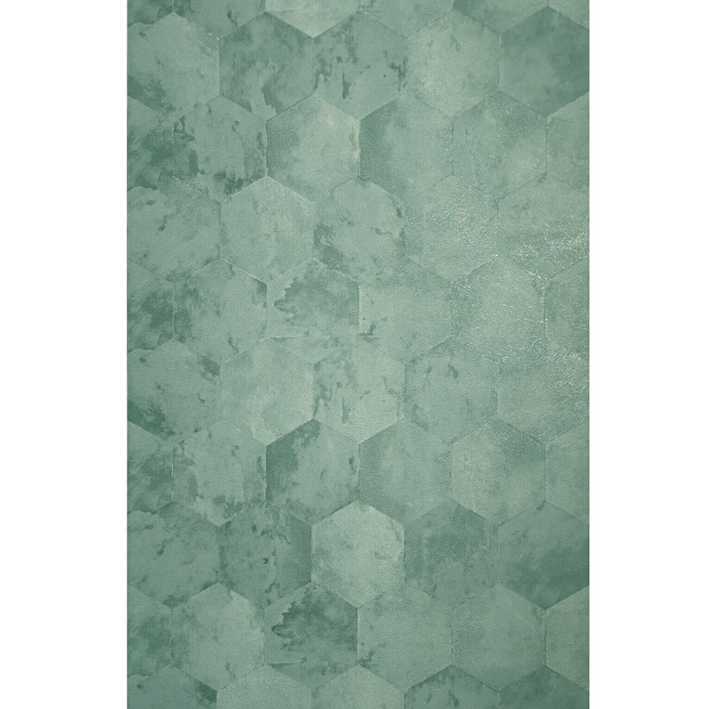 Papier peint à motif géométrique hexagonal Vinay
