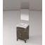 Meuble-lavabo simple 20 po X P 18 po P, comptoir en acrylique et Miroir-1331917783