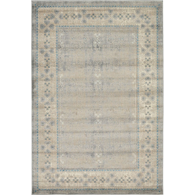 Linz Ikat Indoor Rug, Rectangle 6' x 9'