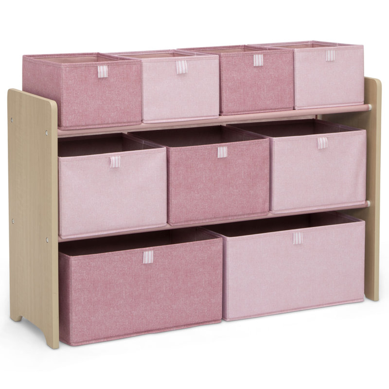 GapKids Solid + Manufactured Wood Toy Organizer, Blush