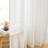 Faux Linen Semi Sheer Light Filtering Grommet Top Curtains (Set of 2)-809875634