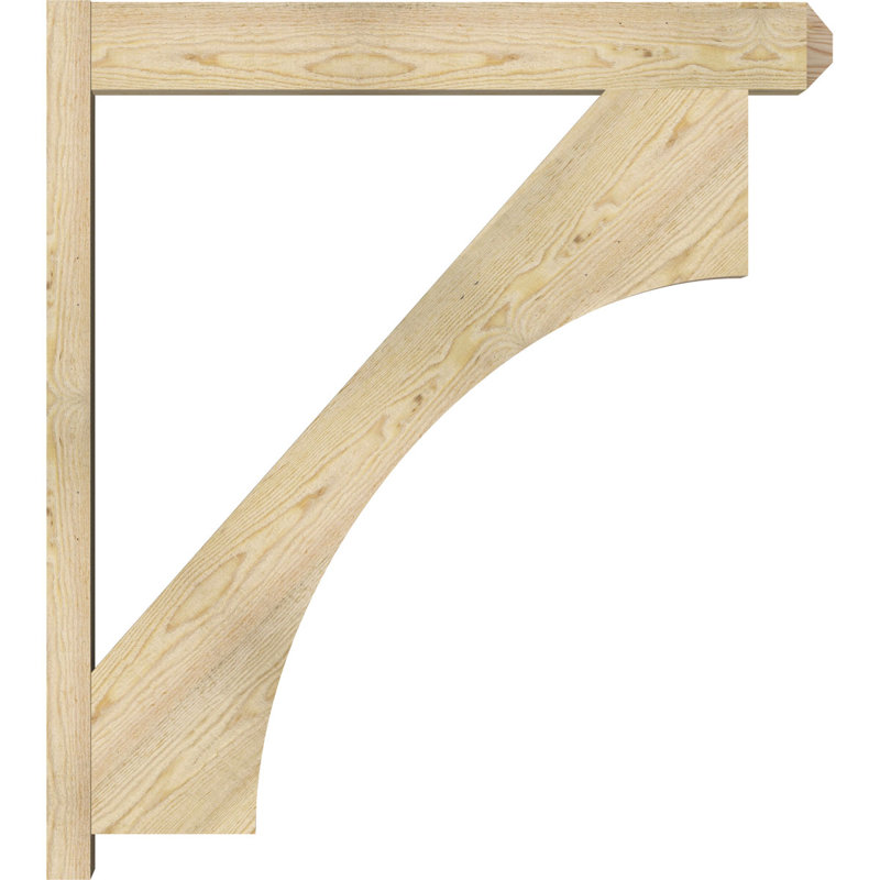 Persienne en bois rustique Westlake Craftsman, Sapin Douglas de 6 po (sciage brut), P 14 po x H 18 po