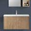 Lavabo de meuble-lavabo en céramique blanc Topcraft