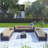 Demaio 14-Piece Rattan Sectional Seating Group With Cushions Modular Outdoor Furniture Set For Patio Garden And Poolside-2134560125