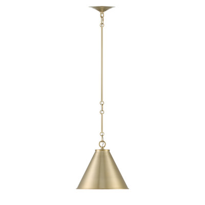  1 - Light Tapered Metal Pendant