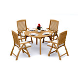 Marley Outdoor - Piece Teak Dining Set