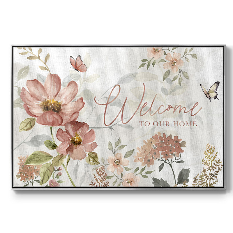 " Summers Welcome " Painting Print, 17" H x 25" W x 2" D, Silver Framed
