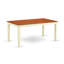 L'ensemble de table de salle à manger 5 pièces pour 4 personnes comprend une table de cuisine rectangulaire avec rallonge papillon et 2 chaises de salle à manger avec 2 bancs, babeurre et cerise-890060097