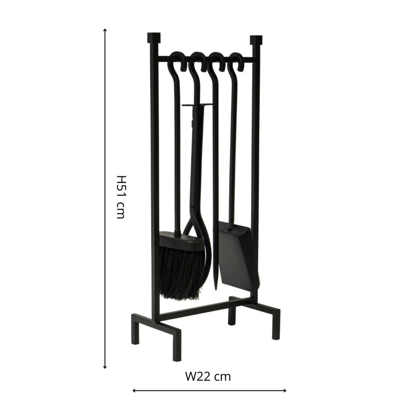 Iron Fireplace Tool Set