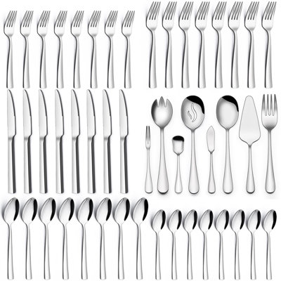 Maker Network 68 Piece Stainless Steel Cutlery Set , Service for 12