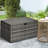 Outsunny 113 Gallon Deck Box,Rattan Outdoor Storage Box,Waterproof Storage Container,Dark Gray