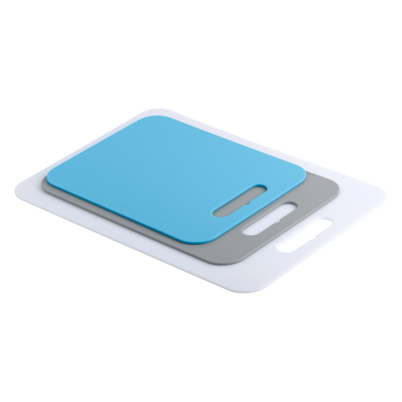 Green Non-Slip Plastic Cutting Board Set with Handles