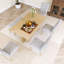 Ensemble de table de salle à manger extensible en bois pour 6 personnes Farmhouse-2135912436