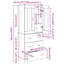  Highboard 2 Pcs Artisan Oak Engineered Wood And Glass-46636251