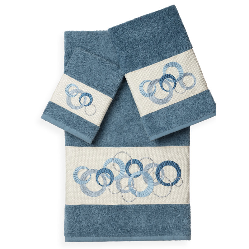 Annabelle 3 Piece Towel Set, Teal