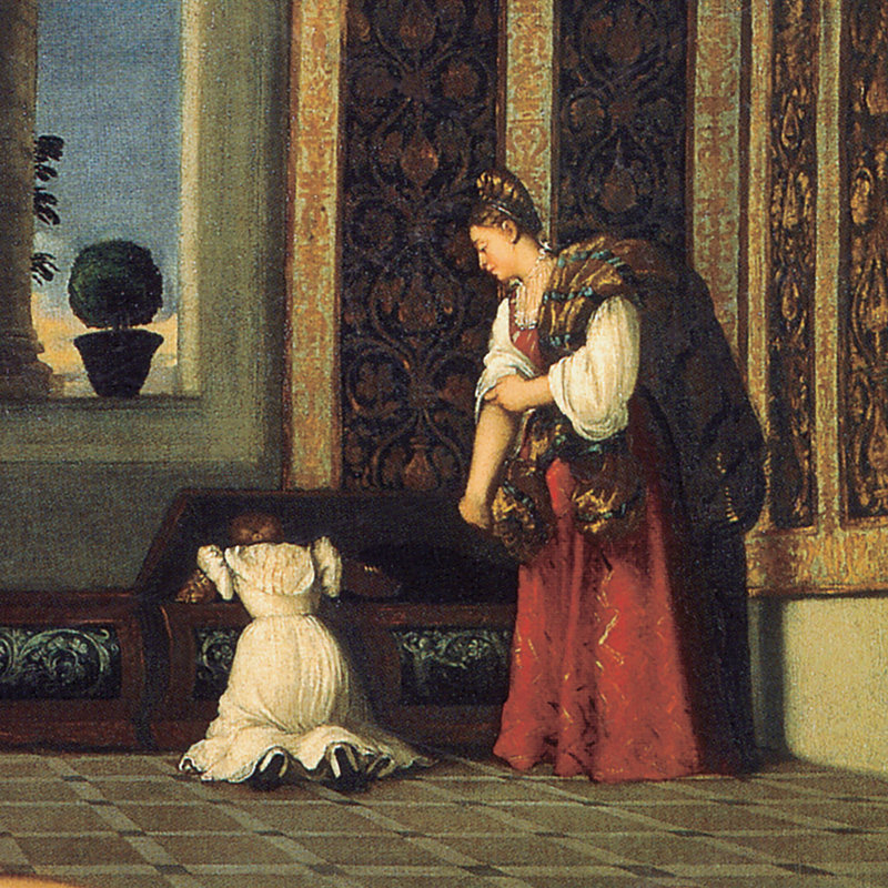 The Venus Of Urbino, 1538 Print by Titian, 36.5" H x 48.5" W x 1.75" D