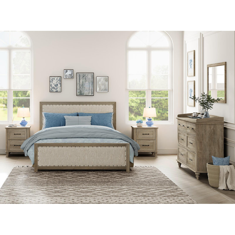 Scarlett 3 Piece Bedroom Set, Gray