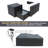 Zhou 5 Piece Rattan Sofa Seating Group with Cushions Fire Pit-898073105