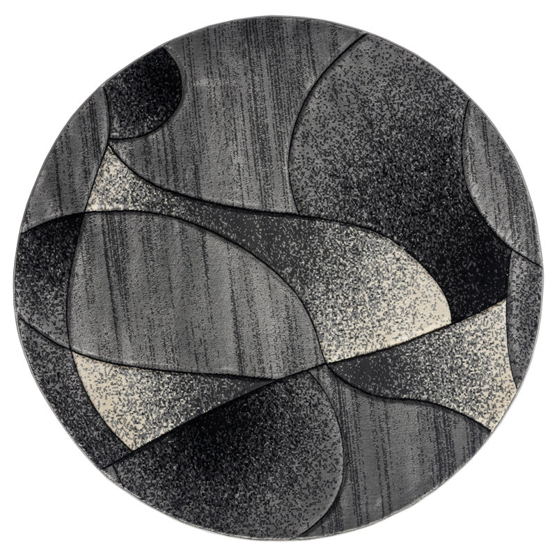 Nekizia Abstract Indoor Rug, Round 7'11"