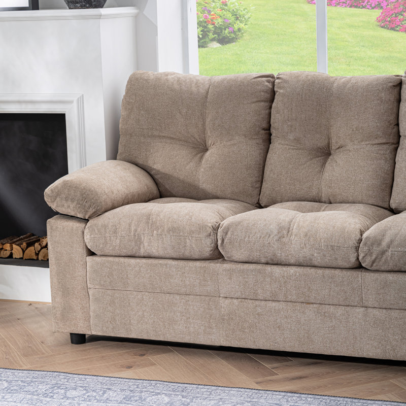 Ensemble de chaise et canapé standard, ensemble de revêtement 2 pièces pour le salon, Beige