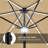 108” Solar-Powered Tilt Patio Umbrella Outdoor Parasol with Central Light-110542732