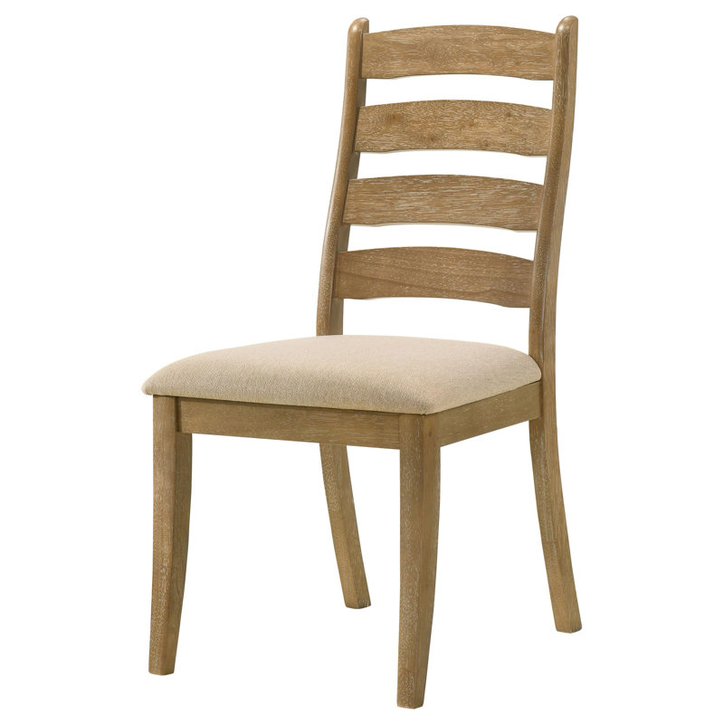 Gervin Wood Dining Side Chair Brown Oak