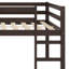 Lit mezzanine en bois avec échelle-597268896