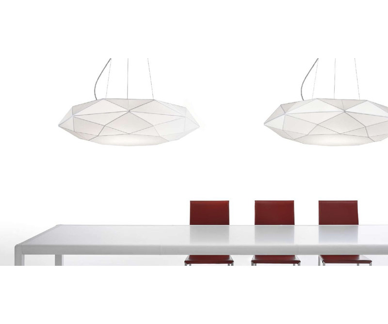 Diamond 3 - Light Geometric Chandelier, 6.7" H x 31.5" W x 31.5" D