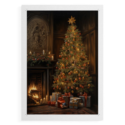 Christmas Holiday Art DCLXX -Canvas Print Only - NOT FRAMED