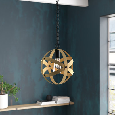 Luminaire suspendu sphère 1 lumière Rowling