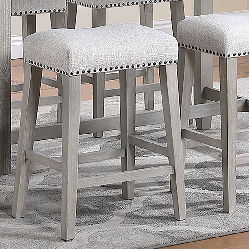 Ensemble de table de salle à manger 5 pièces, Gris clair