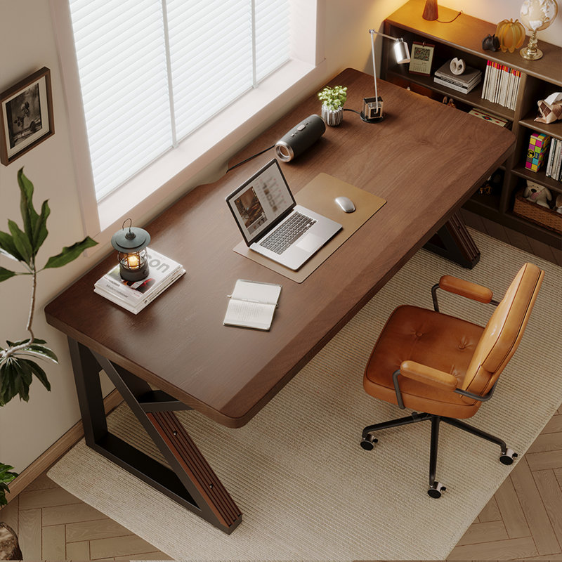 Solid Wood 63-Inch Extra Long Desk