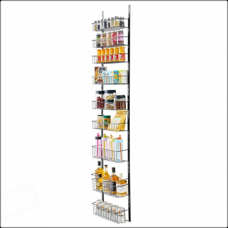 Organisateur de garde-manger à 9 niveaux avec support de rangement réglable pour une organisation efficace de la cuisine