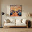 "Transport Route 66", art mural en métal brun-532025873