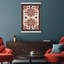 Midnight Damask Canvas Floral & Botanical Print by Oliver Gal, Black Frame, 10 x 15-286661159-518046515