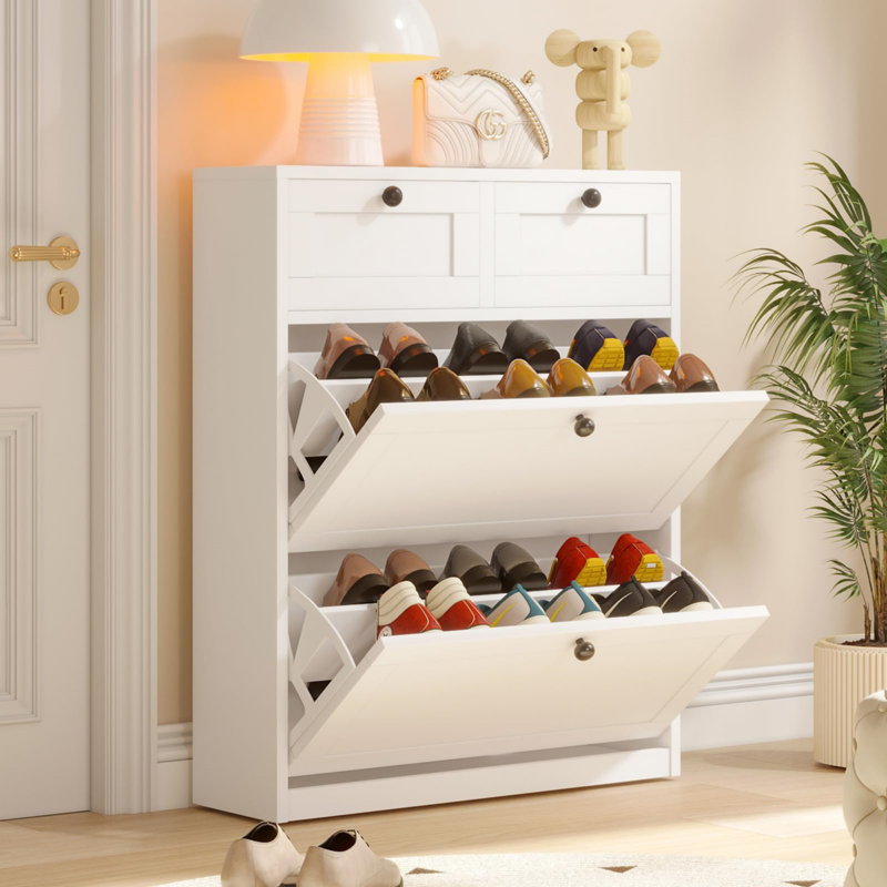 16 Pair Shoe Storage Cabinet