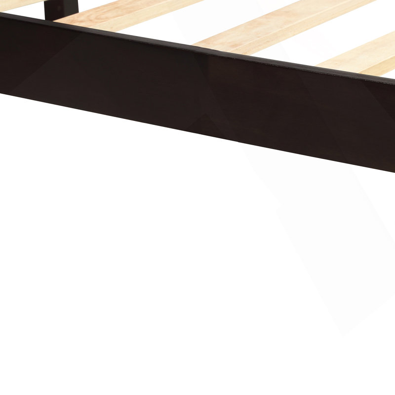 Platform Bed Frame with Headboard, Espresso