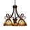 Grand lustre à 5 lumières au fini bronze antique de style victorien CHLOE Lighting LIAISON de 25 po de large
