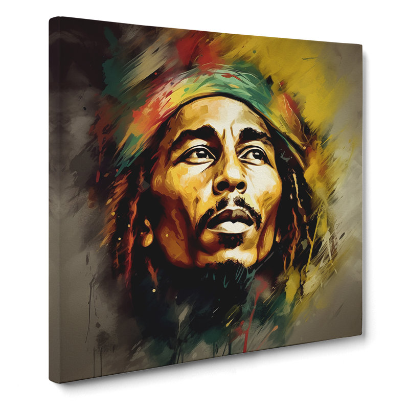 Bob Marley Digital Art No.1 - Print, 50cm H x 50cm W x 3cm D