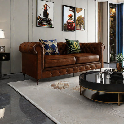 Tammyra 66.93'' Faux Leather Loveseat